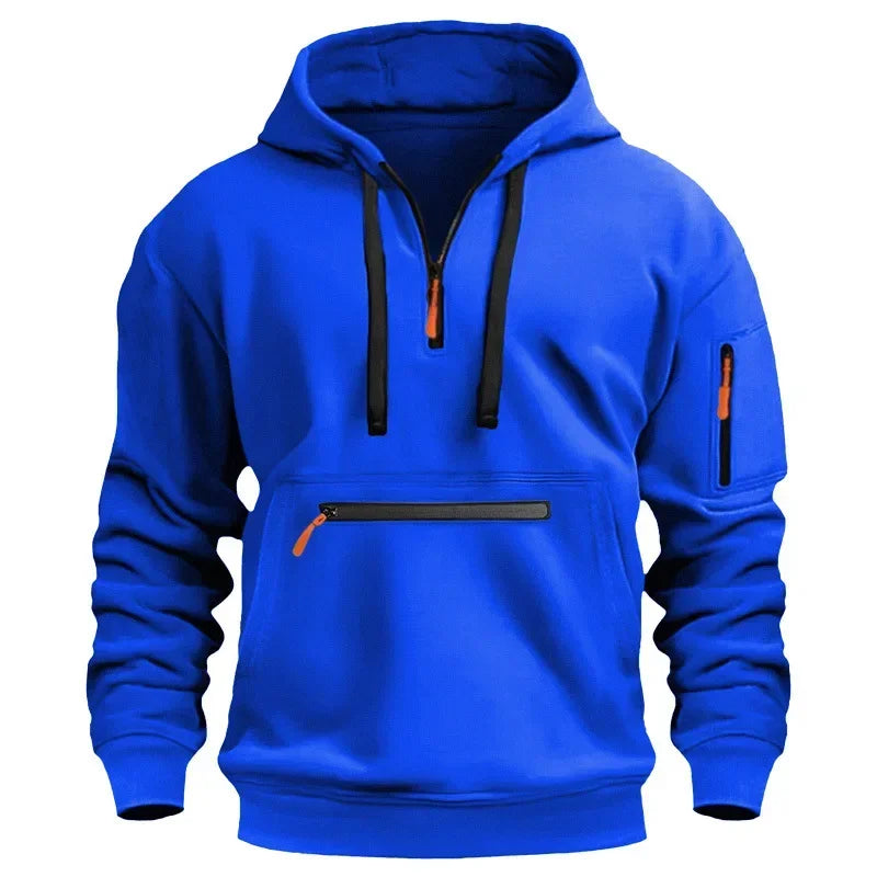 Barnes Men's Fleece Zip-Neck Hoodie
