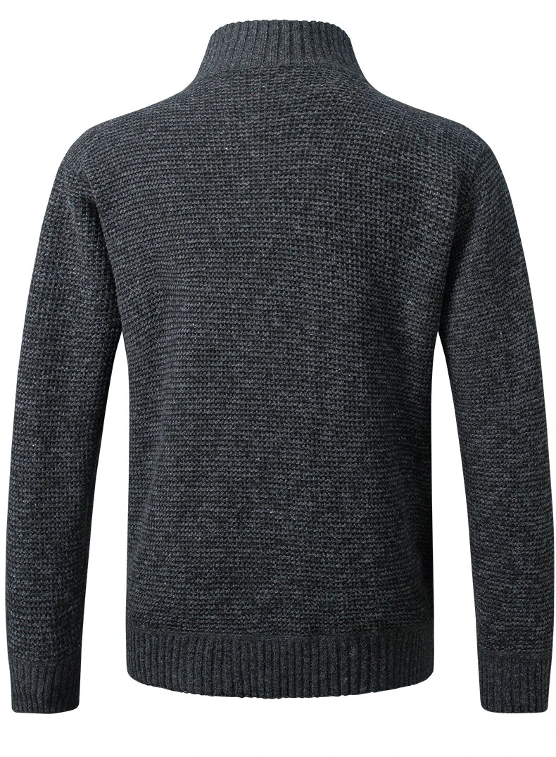 Kensington Men's Quilted Knit Zip Cardigan