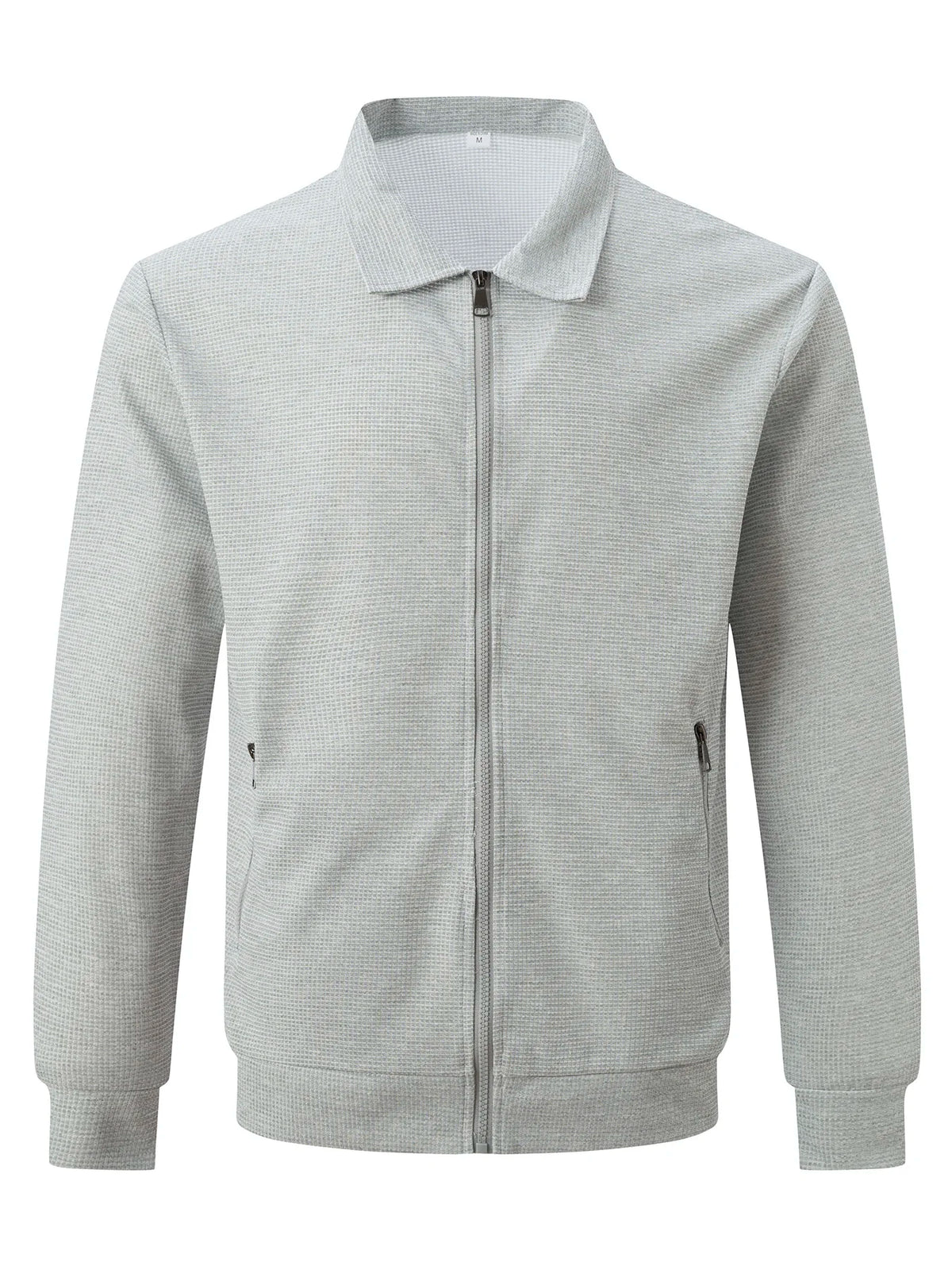 Elton Men's Waffle-Knit Zip Jacket