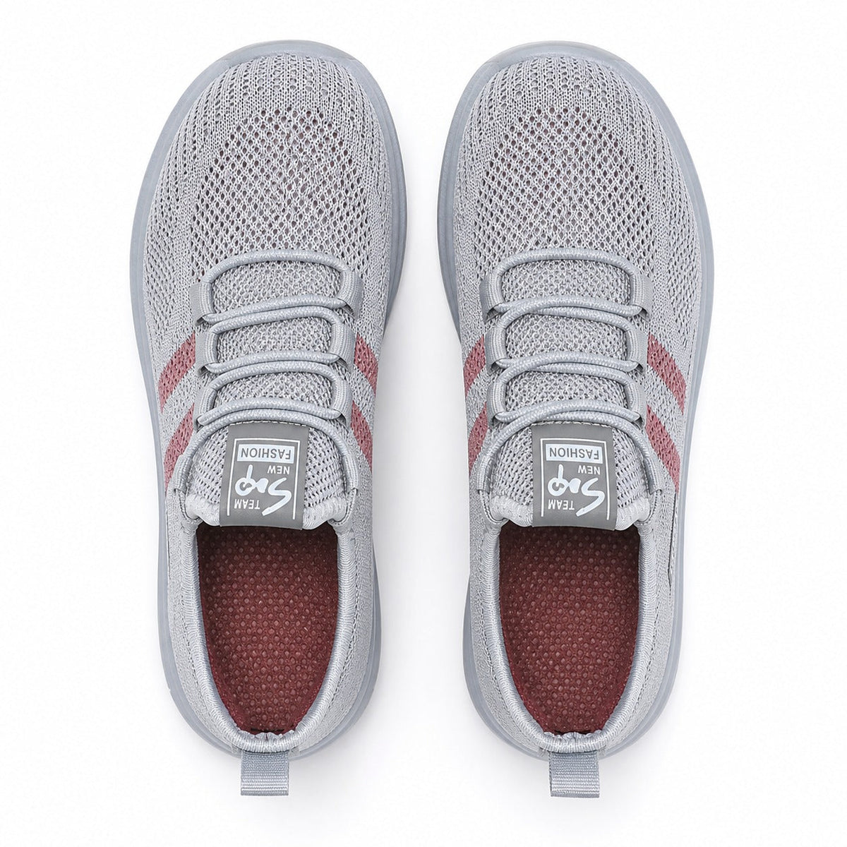 Nira Anti Slip Lightweight Walking Shoes For Women Colour Grey Top Down Detail