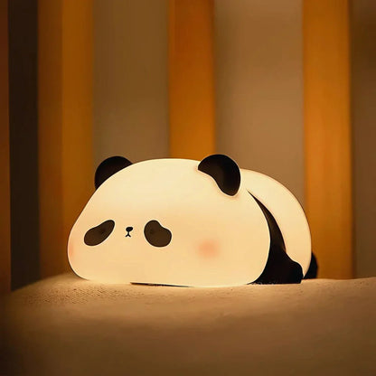 SqueezeBuddies Night Light - Soft Silicone, Tap-Dimmable