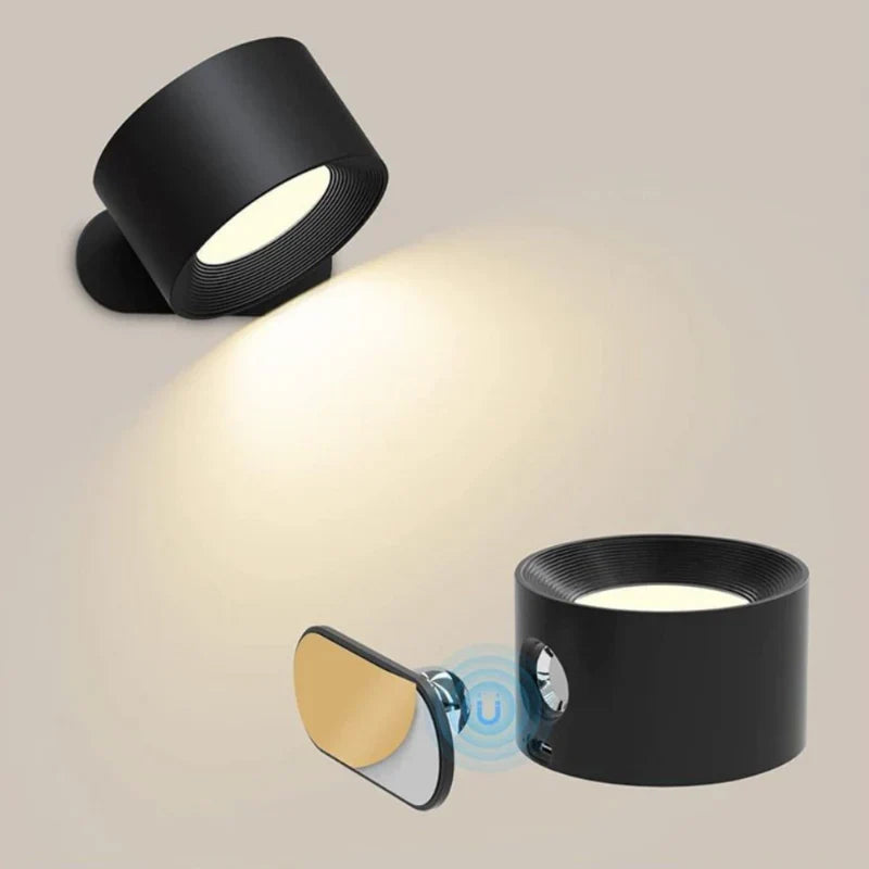 EasyStick Cordless Wall Lamp - Rechargeable LED, 360° Rotatable