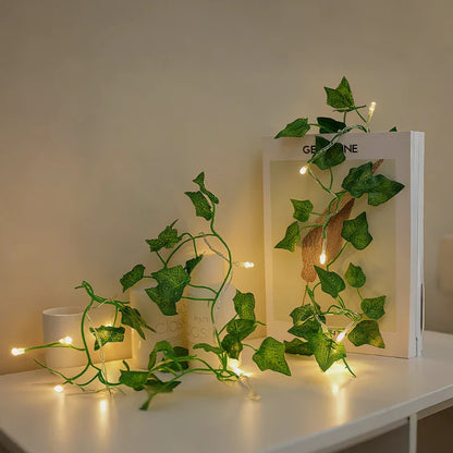Garland Vine String Lights - Leaf Vine LED, Warm White