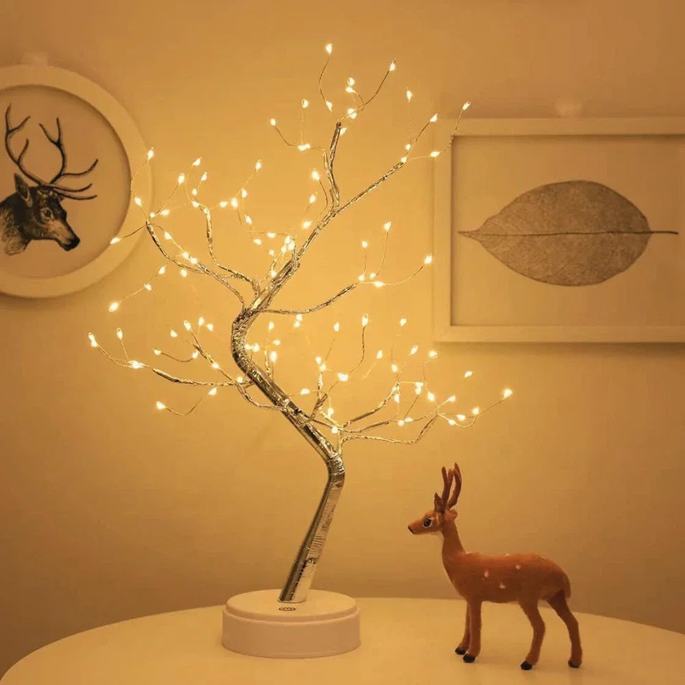 Fairy Light Tree Lamp - LED Bonsai Table Lamp, Warm White