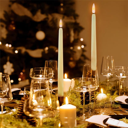 Flameless Chandelier Taper LED Candles - LED, Remote & Timer