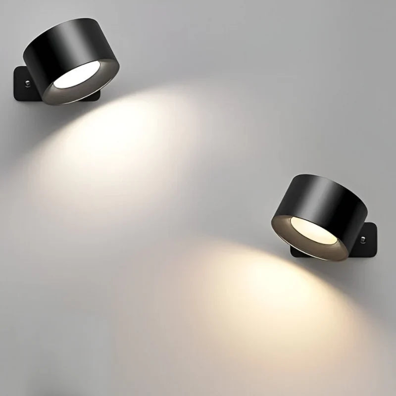 EasyStick Cordless Wall Lamp - Rechargeable LED, 360° Rotatable