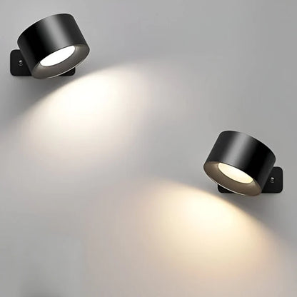 EasyStick Cordless Wall Lamp - Rechargeable LED, 360° Rotatable