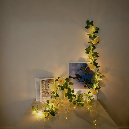 Garland Vine String Lights - Leaf Vine LED, Warm White