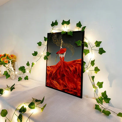 Garland Vine String Lights - Leaf Vine LED, Warm White