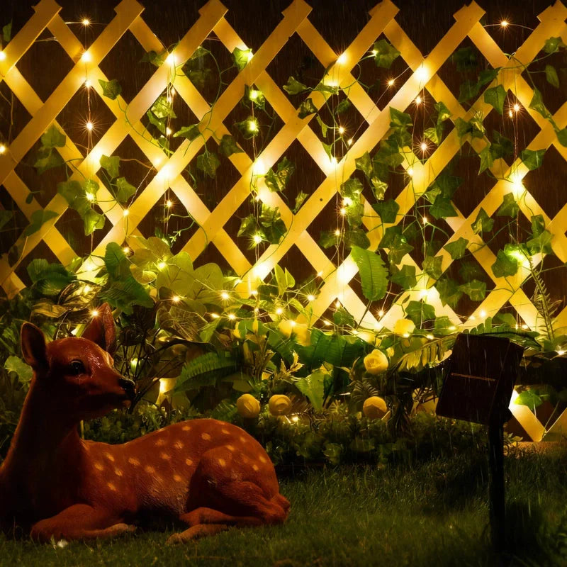 Garland Vine String Lights - Leaf Vine LED, Warm White