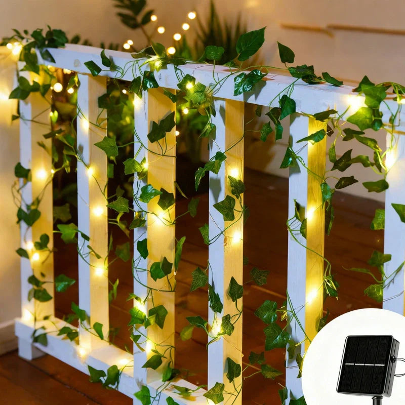 Garland Vine String Lights - Leaf Vine LED, Warm White