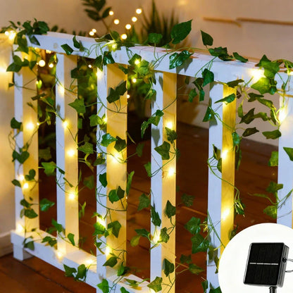 Garland Vine String Lights - Leaf Vine LED, Warm White