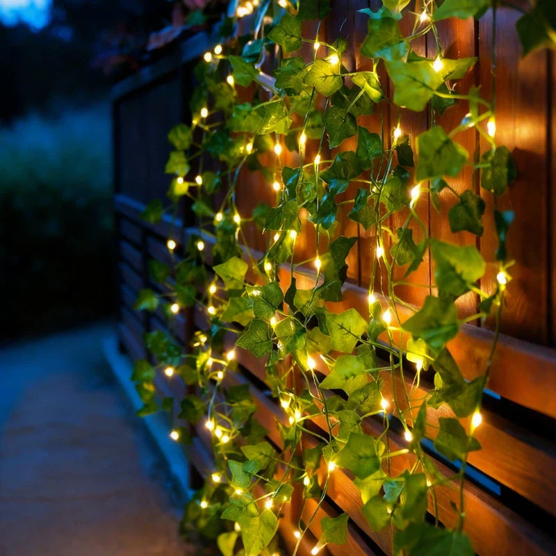 Garland Vine String Lights - Leaf Vine LED, Warm White