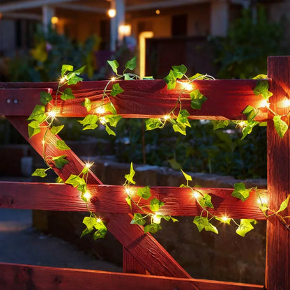 Garland Vine String Lights - Leaf Vine LED, Warm White