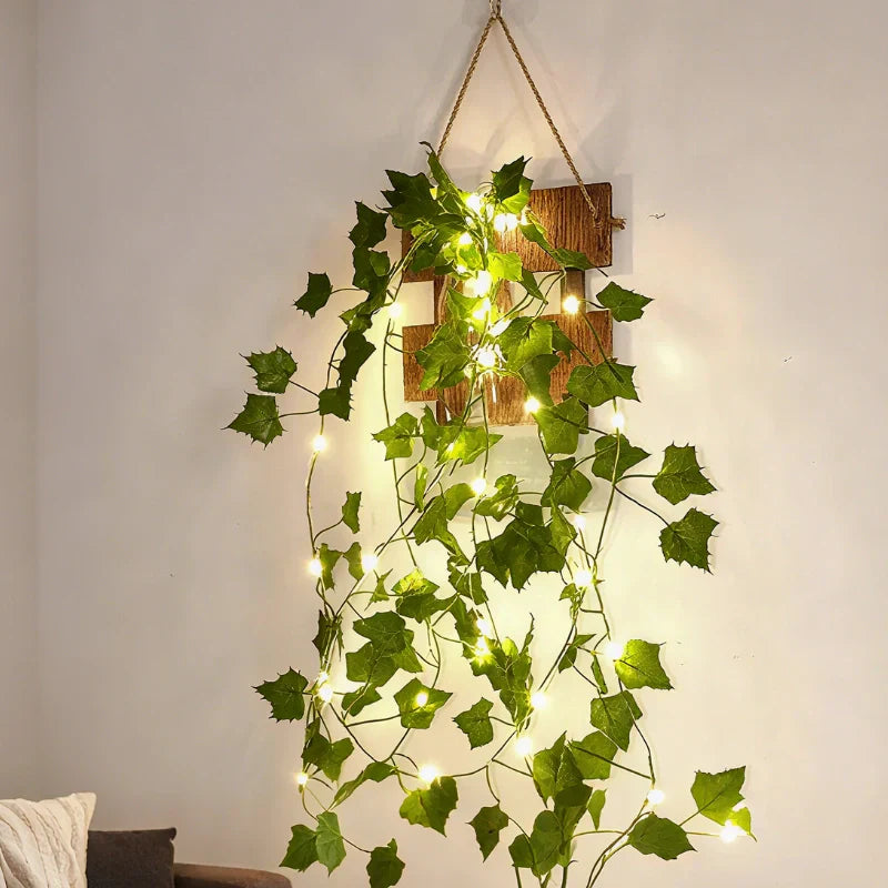 Garland Vine String Lights - Leaf Vine LED, Warm White