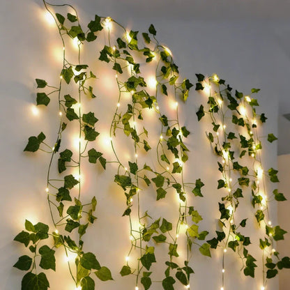 Garland Vine String Lights - Leaf Vine LED, Warm White