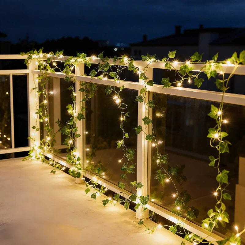 Garland Vine String Lights - Leaf Vine LED, Warm White