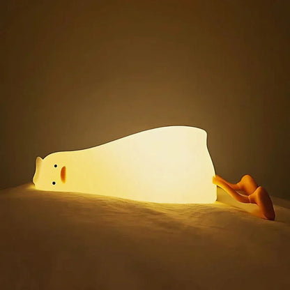 SqueezeBuddies Night Light - Soft Silicone, Tap-Dimmable