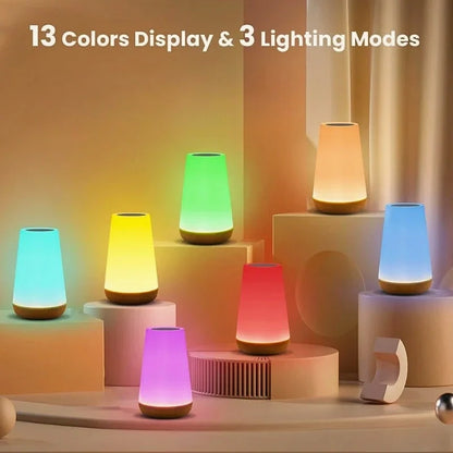Magic Touch Night Light - RGB LED, Touch & Remote Dimmable