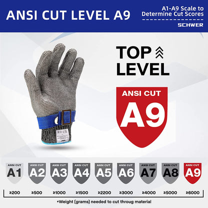 Food Grade Stainless Steel Mesh Metal Glove