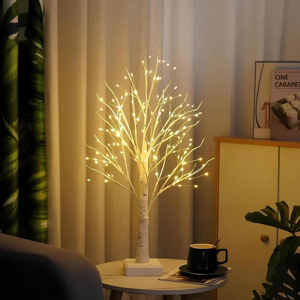 Nordic Birch Tree Light Lamp - LED Bonsai, Warm White