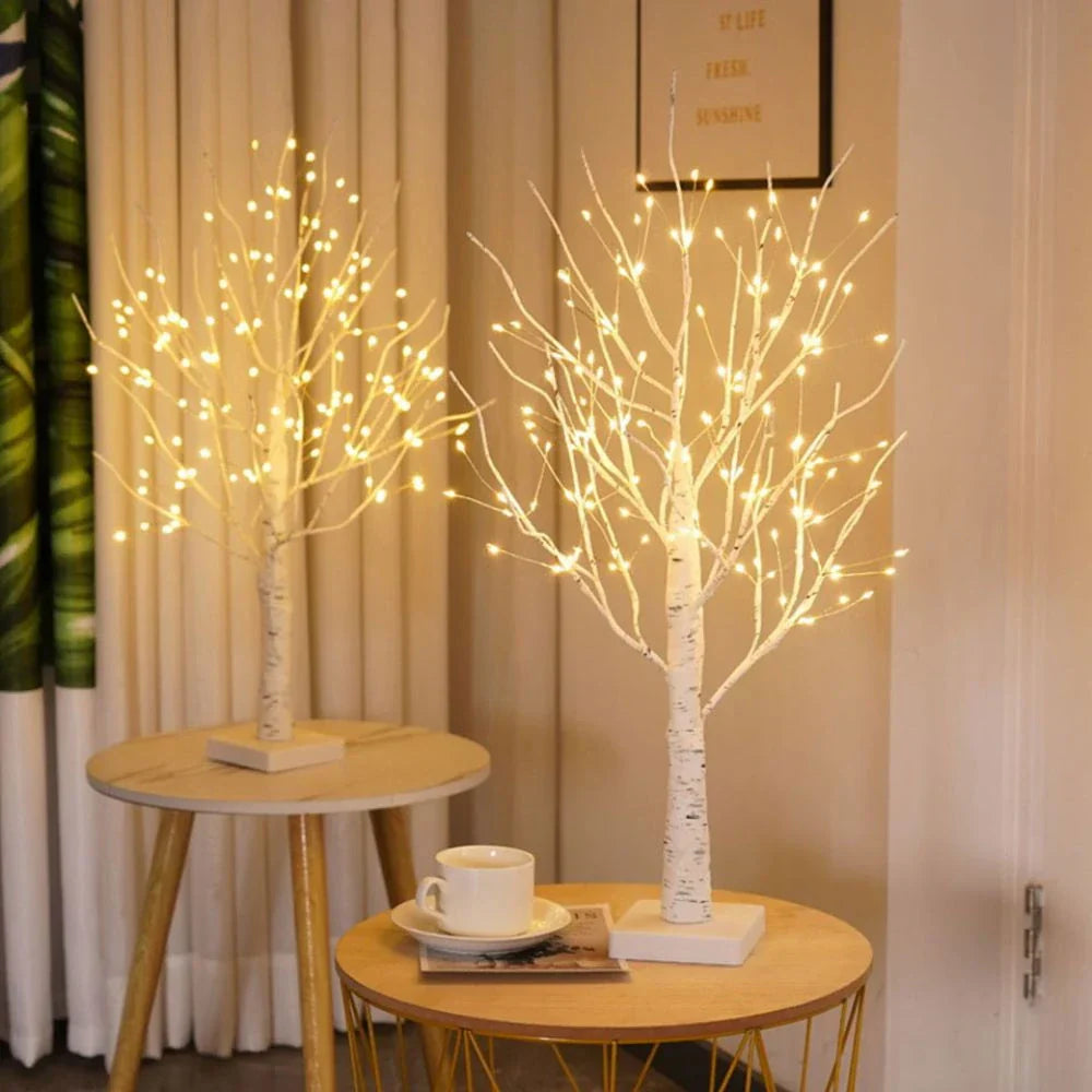 Nordic Birch Tree Light Lamp - LED Bonsai, Warm White