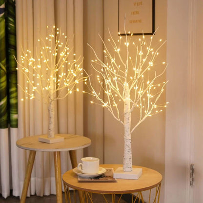 Nordic Birch Tree Light Lamp - LED Bonsai, Warm White