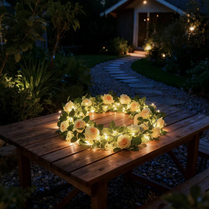Garland Vine String Lights - Leaf Vine LED, Warm White