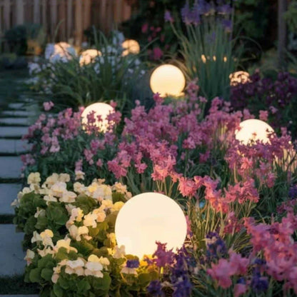 Spherical Garden Light – 16-Color RGB, Weatherproof, Remote