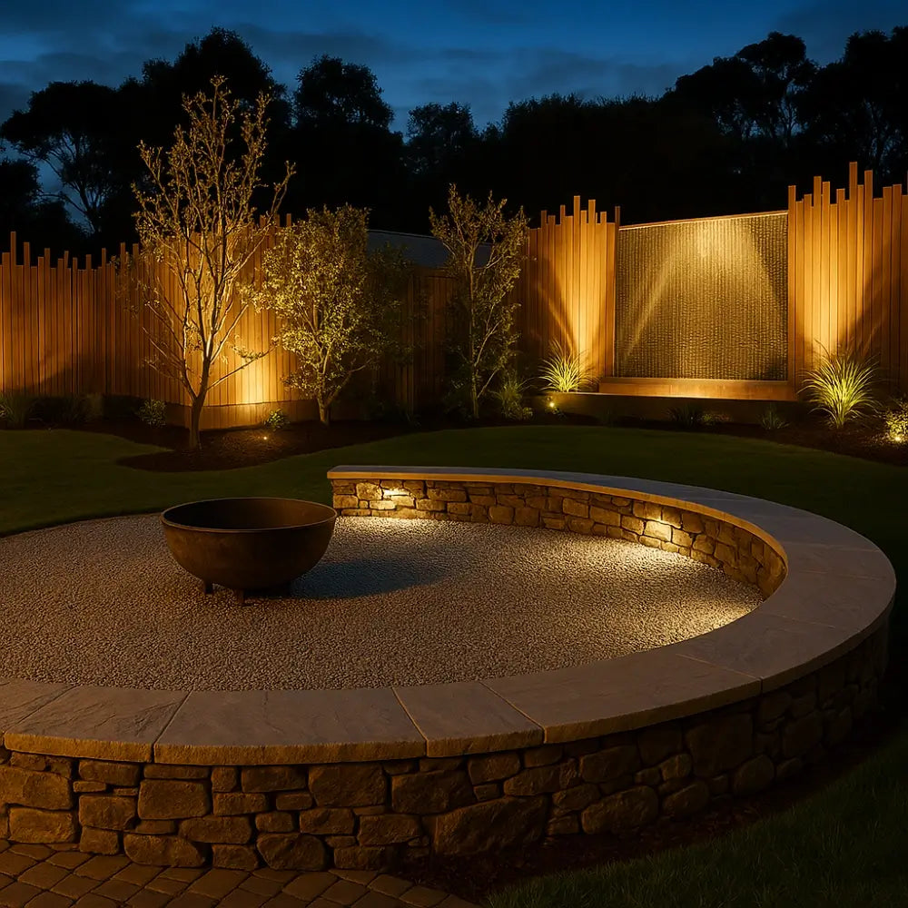 Solar Powered Garden Spotlight - RGB Modes, Wall/Stake Mount