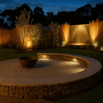 Solar Powered Garden Spotlight - RGB Modes, Wall/Stake Mount