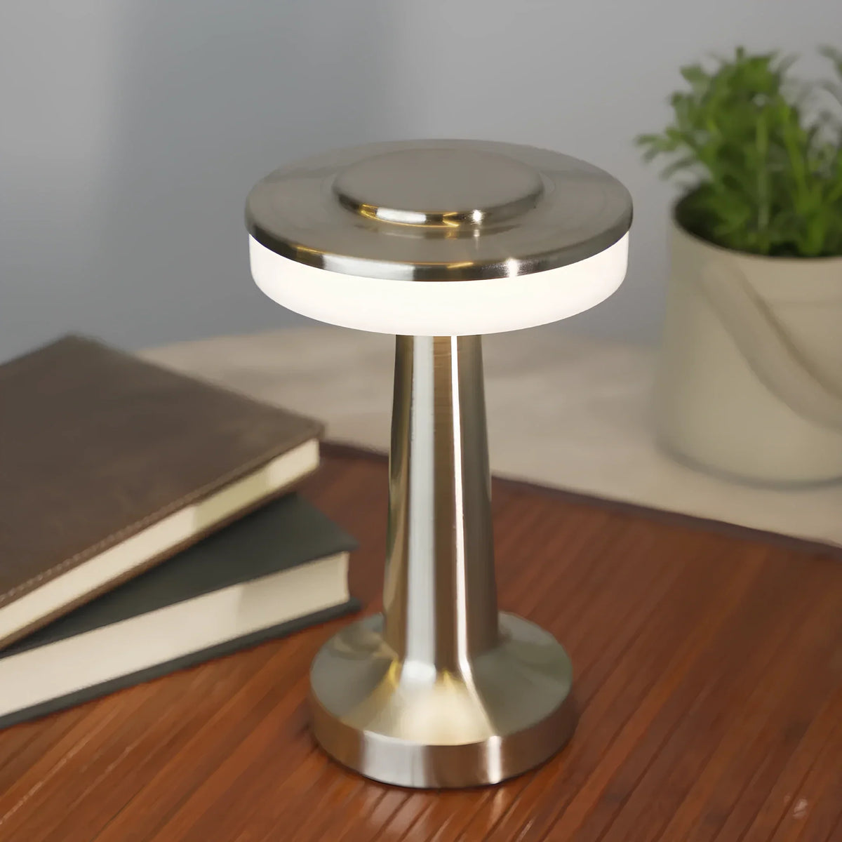 Retro Bar Table Lamp - Rechargeable LED, Touch Dimming