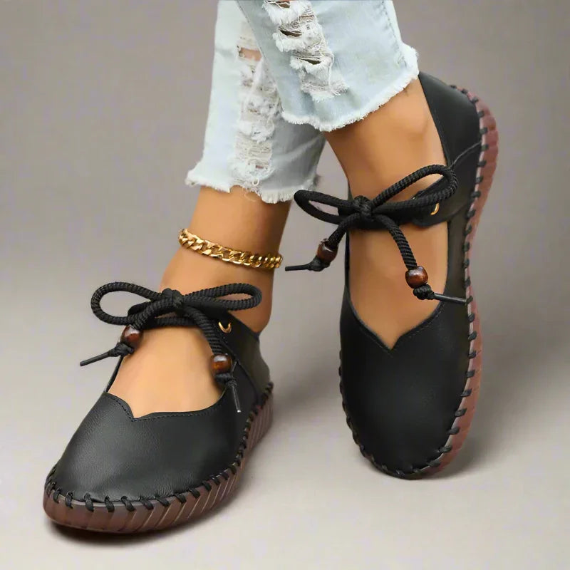 Celeste Bunion Dressy Flats - Wide, Lace-Up