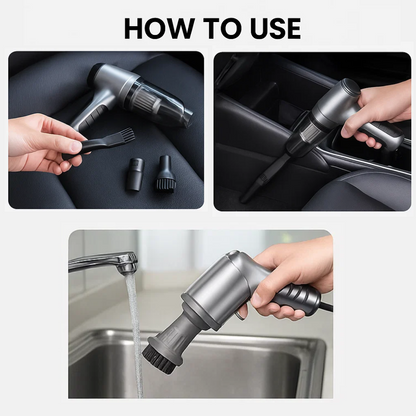 Car Vacuum Cleaner - Powerful and Compact Car Vac for Quick Cleaning