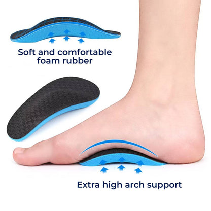 SoleEase High Arch Support Shoe Inserts - Soft Foam Cushioning