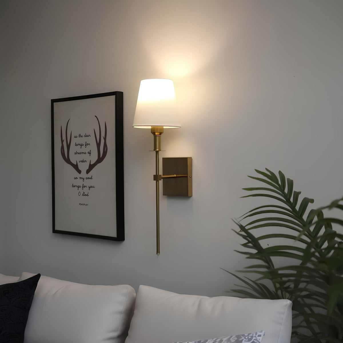 Classic Elegance Wall Light - Rechargeable LED, 16 Colors, Remote