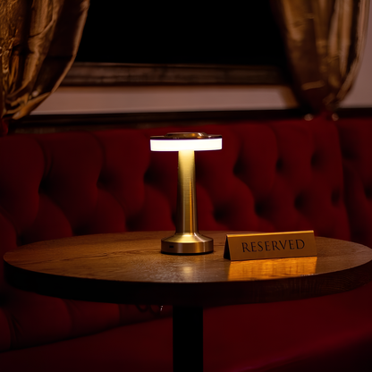Retro Bar Table Lamp - Rechargeable LED, Touch Dimming