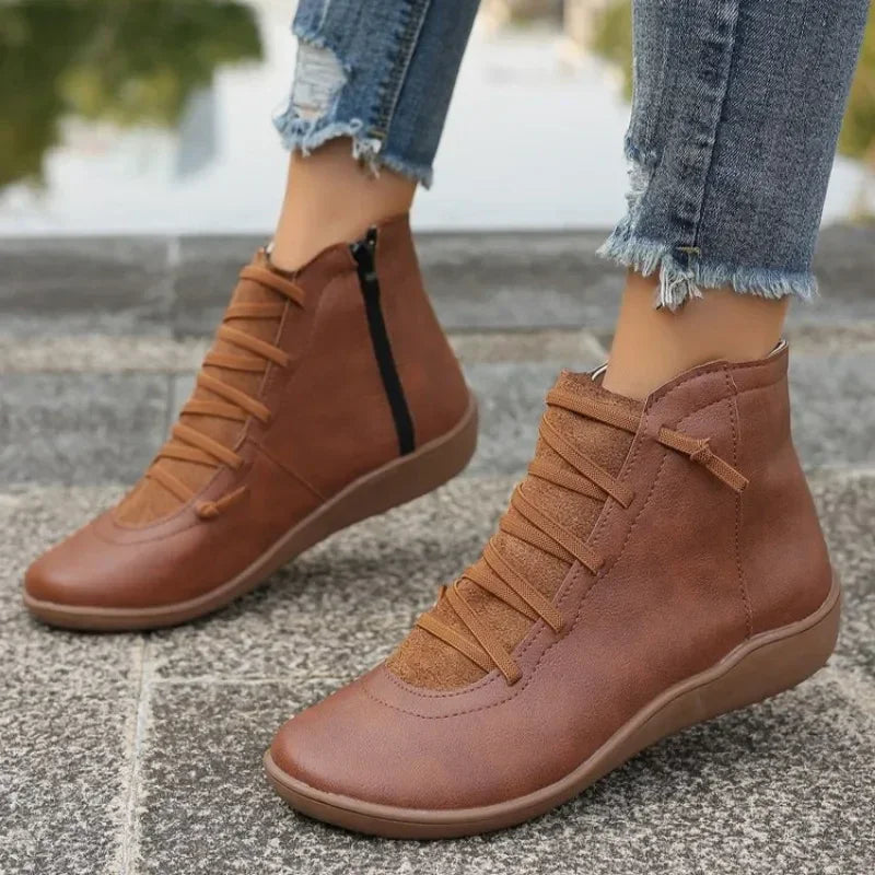 Aurelia Easy-Zip Bunion Ankle Boots