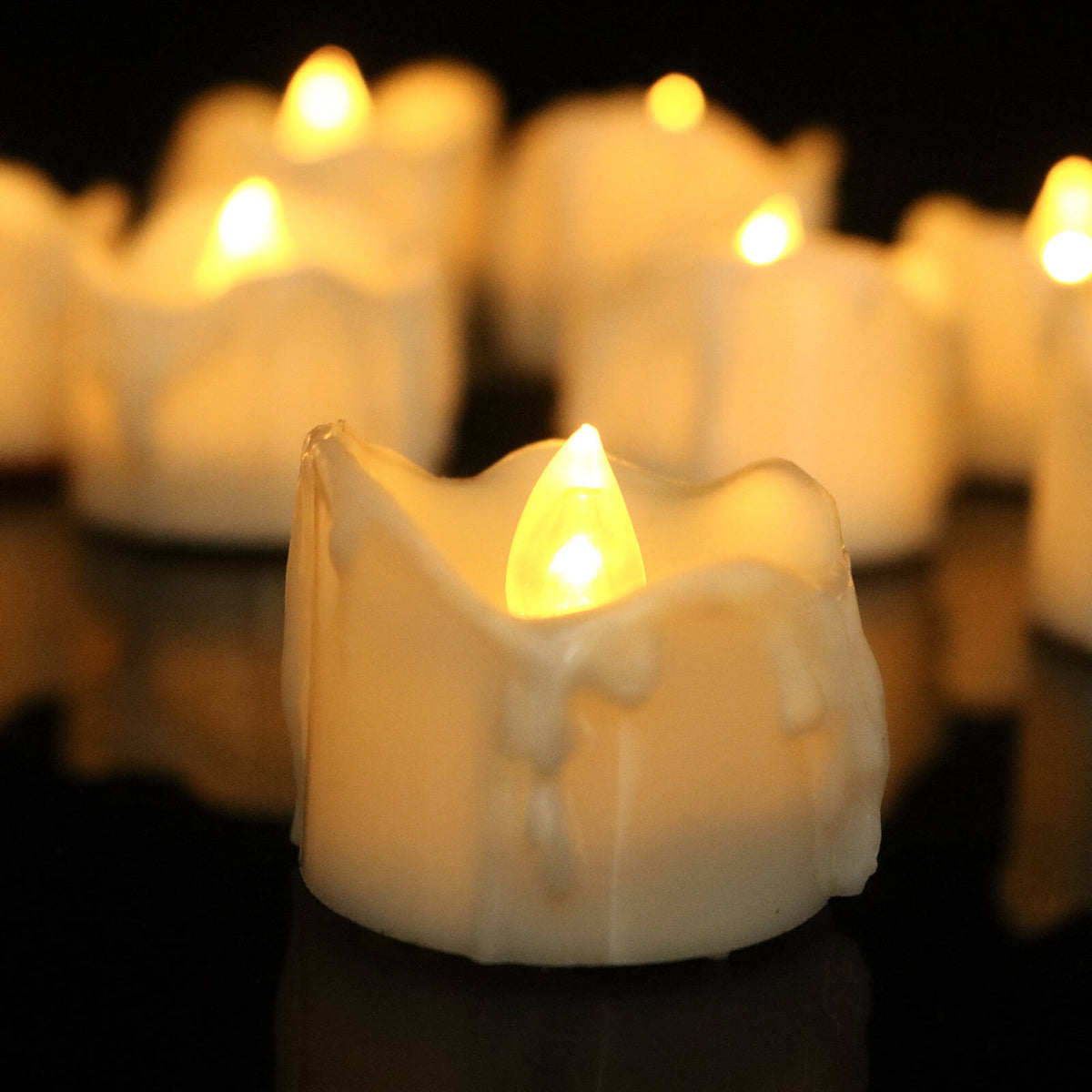 Flameless LED Candles Set - Realistic Flickering, Battery-Operated