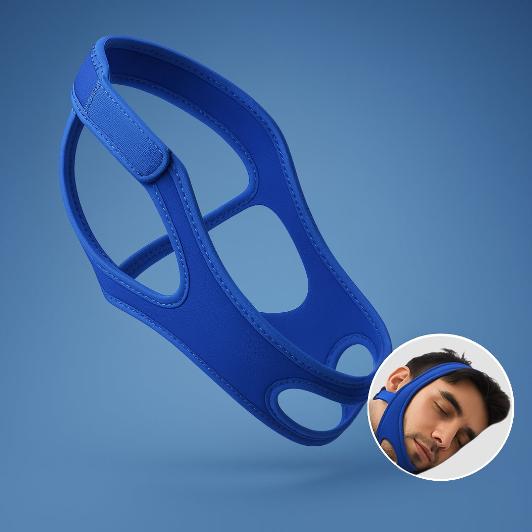 SilentRest Premium Full Head Chin Strap for Snoring Support