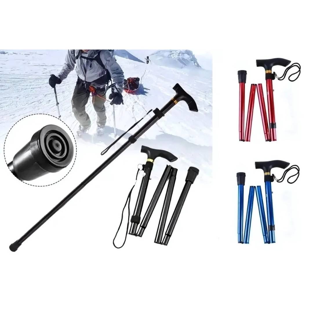 StrideAid Folding Telescopic Walking Stick | Adjustable Cane