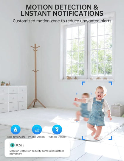 Security Light Bulb Camera - 360° Surveillance, 2-Way Audio, Easy Installation