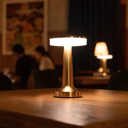 Retro Bar Table Lamp - Rechargeable LED, Touch Dimming