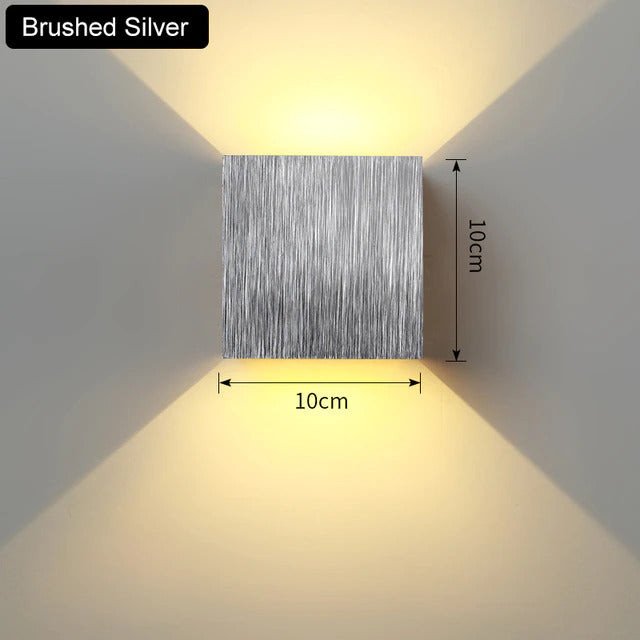 Elegant Cube Wall Light Sconce - Up/Down LED Accent Light