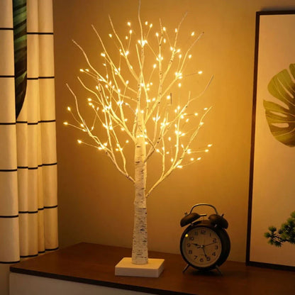 Nordic Birch Tree Light Lamp - LED Bonsai, Warm White
