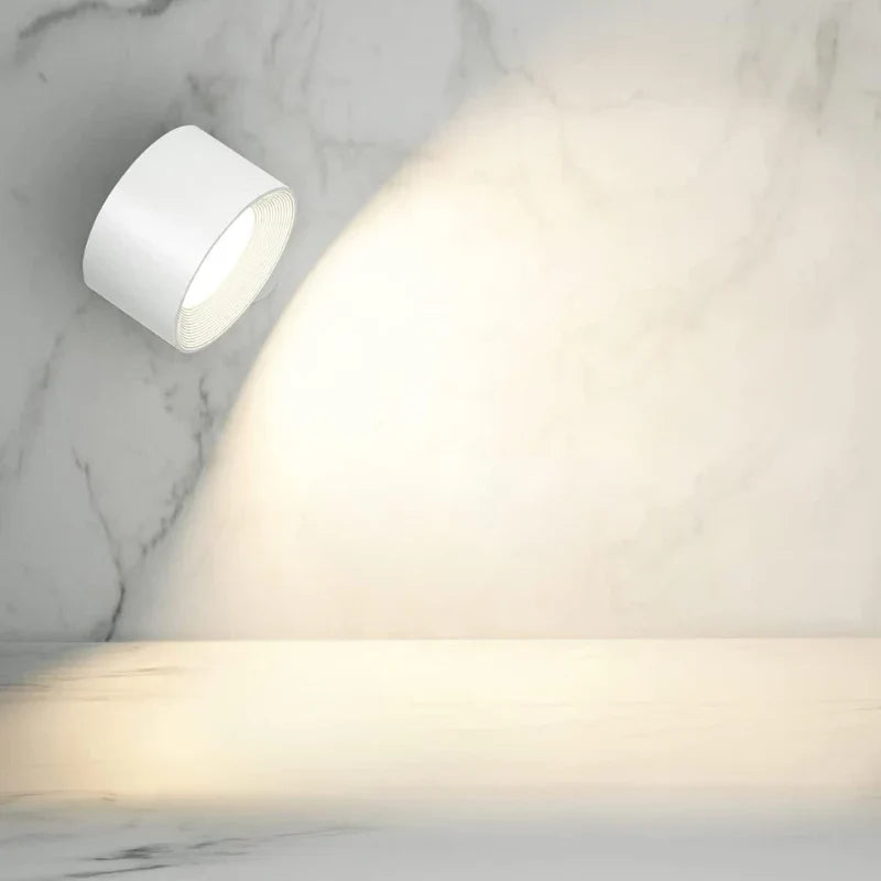 EasyStick Cordless Wall Lamp - Rechargeable LED, 360° Rotatable