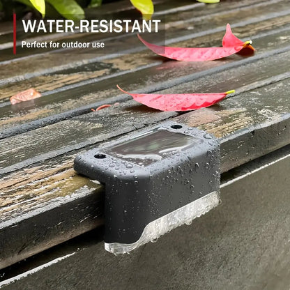 Solar Step Lights Pack - Dusk-to-Dawn, Warm Glow, No-Wiring