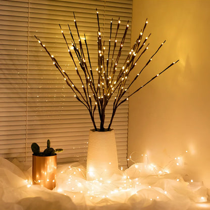 Lighted Flower Branches - LED Twig Lights, Warm White
