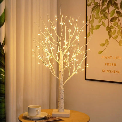 Nordic Birch Tree Light Lamp - LED Bonsai, Warm White