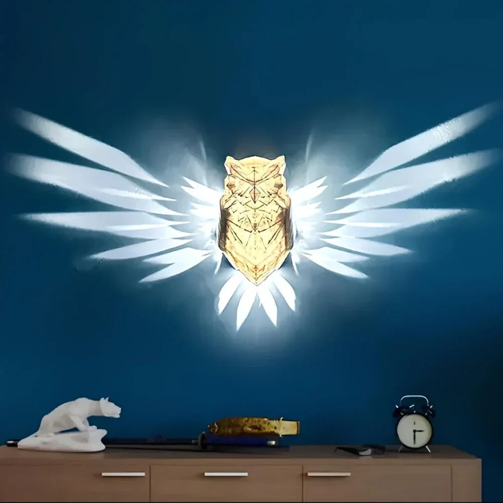 Luminous Wings Wall Sconce - LED Wing Projection Light